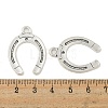 Tibetan Style Alloy Horseshoe Pendants TIBEP-23708-AS-RS-2