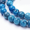 Natural Map Stone/Picasso Stone/Picasso Jasper Beads Strands X-G-F520-43-8mm-3