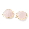 Natural Rose Quartz Pendants X-G-B009-03G-A-2