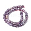 Natural Lepidolite/Purple Mica Stone Beads Strands G-M445-B02-01-3