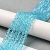 Transparent Electroplate Glass Beads Strands LS-EGLA-A039-T3mm-L20-4