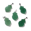 Natural Green Aventurine Pendants G-F714-01E-1