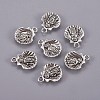 Tibetan Style Alloy Pendants X-TIBEP-17997-AS-RS-2