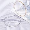 Unicraftale 2Pcs 2 Colors 304 Stainless Steel Wire Wrap Collar Necklaces Set for Women NJEW-UN0001-34-3