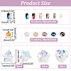 486Pcs 15 Style Electroplate & Transparent Glass Beads DIY-AR0002-76-2