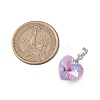10Pcs Glass Pendants PALLOY-JF03119-02-2