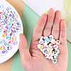 Opaque White Acrylic Beads SACR-YW0001-23A-6