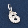 Number Series 925 Sterling Silver Charms LS-STER-Q002-01G-2