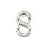 Non-Tarnish 304 Stainless Steel S Shaped Carabiner STAS-P358-01A-P-1