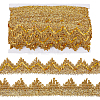 13M Sequin Polyester Wavy Lace Ribbon OCOR-WH0090-037B-1