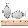 Vintage Tibetan Style Alloy Carved Rose Large Pendant Cabochon Settings LS-TIBEP-N003-28AS-3