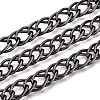 Aluminium Two Tone Rhombus Link Chains CHA-N004-05B-1