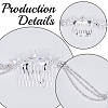 Alloy Rhinestone Hair Combs MRMJ-WH2007-031P-6
