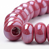 Glazed Porcelain Rondelle Beads PORC-Q219-15x9-F18-3