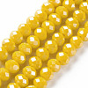 Electroplate Glass Beads Strands EGLA-A034-P10mm-A07-1