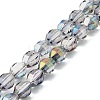 Electroplate Glass Beads Strands EGLA-L045-H-HP02-1