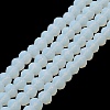 Imitation Jade Solid Color Glass Beads Strands EGLA-A034-J3mm-MD06-2