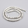 Electroplated Non-magnetic Synthetic Hematite Beads Strands G-F682-09-S-2