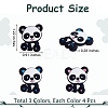 12Pcs 3 Styles Panda Silicone Beads JX662A-2