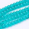 Spray Painted Crackle Glass Beads Strands CCG-Q001-4mm-15-2