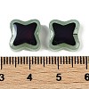 Two Tone Crackle Glass Beads GLAA-Z007-08D-4