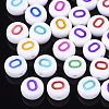 Initial Acrylic Beads X-OACR-E001-20O-1