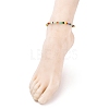 Opaque Glass Seed Beads Anklets AJEW-AN00325-5