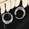 316 Surgical Stainless Steel Hoop Earrings EJEW-G416-42B-P-3