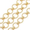 Brass Textured Ring Link Chains CHC-L054-15G-1