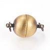 Brass Magnetic Clasps KK-E737-33AB-2