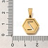 304 Stainless Steel Charms STAS-H227-01G-Z-3