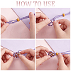   9Pcs 9 Colors Braided Cotton Thread Cords Macrame Pouch Necklace Making FIND-PH0010-47A-3