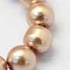 Baking Paint Pearlized Glass Pearl Round Bead Strands HY-Q003-6mm-11-3