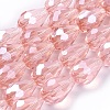Electroplate Glass Beads Strands EGLA-R008-15x10mm-7-1