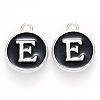 Platinum Plated Alloy Charms X-ENAM-S118-02E-P-1