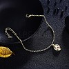 Trendy Brass Charm Bracelets BJEW-BB32134-3