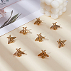 40Pcs Alloy Bees Lapel Pin Backs JEWB-GO0001-21AG-4
