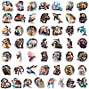 50Pcs PVC Self-Adhesive Picture Stickers STIC-M003-04-2