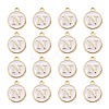 Golden Plated Alloy Charms X-ENAM-S118-01N-2
