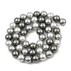 Baking Paint Pearlized Glass Pearl Round Bead Strands PEAR-H019-02C-05-4