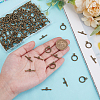 150Pcs Tibetan Style Alloy Toggle Clasps FIND-GO0002-99AB-3