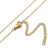Halloween Series 202 Stainless Steel Cable Chain Ghost Pendant Necklaces NJEW-S005-01G-C-3