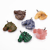 Natural & Synthetic Mixed Gemstone Pendants G-T122-40-1