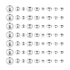 60Pcs 9 Styles 925 Sterling Silver Beads STER-PH0003-29-6