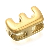 Ion Plating(IP) 304 Stainless Steel Slide Charms STAS-B075-37G-E-2