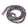 Transparent Electroplate Glass Beads Strands EGLA-A039-T3mm-A04-2