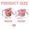 2Pcs Round Velvet Ring Boxes & Pendant Boxes Sets VBOX-CA0001-04B-2