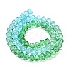 Transparent Painted Glass Beads Strands DGLA-A034-T8mm-A17-5