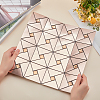 Square Mosaic Aluminum Plastic Self-Adhesive Wall Stickers DIY-WH0257-15B-5