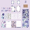 Flower Scrapbook Paper Pads & Stickers & Envelope Set PW-WG11847-04-1